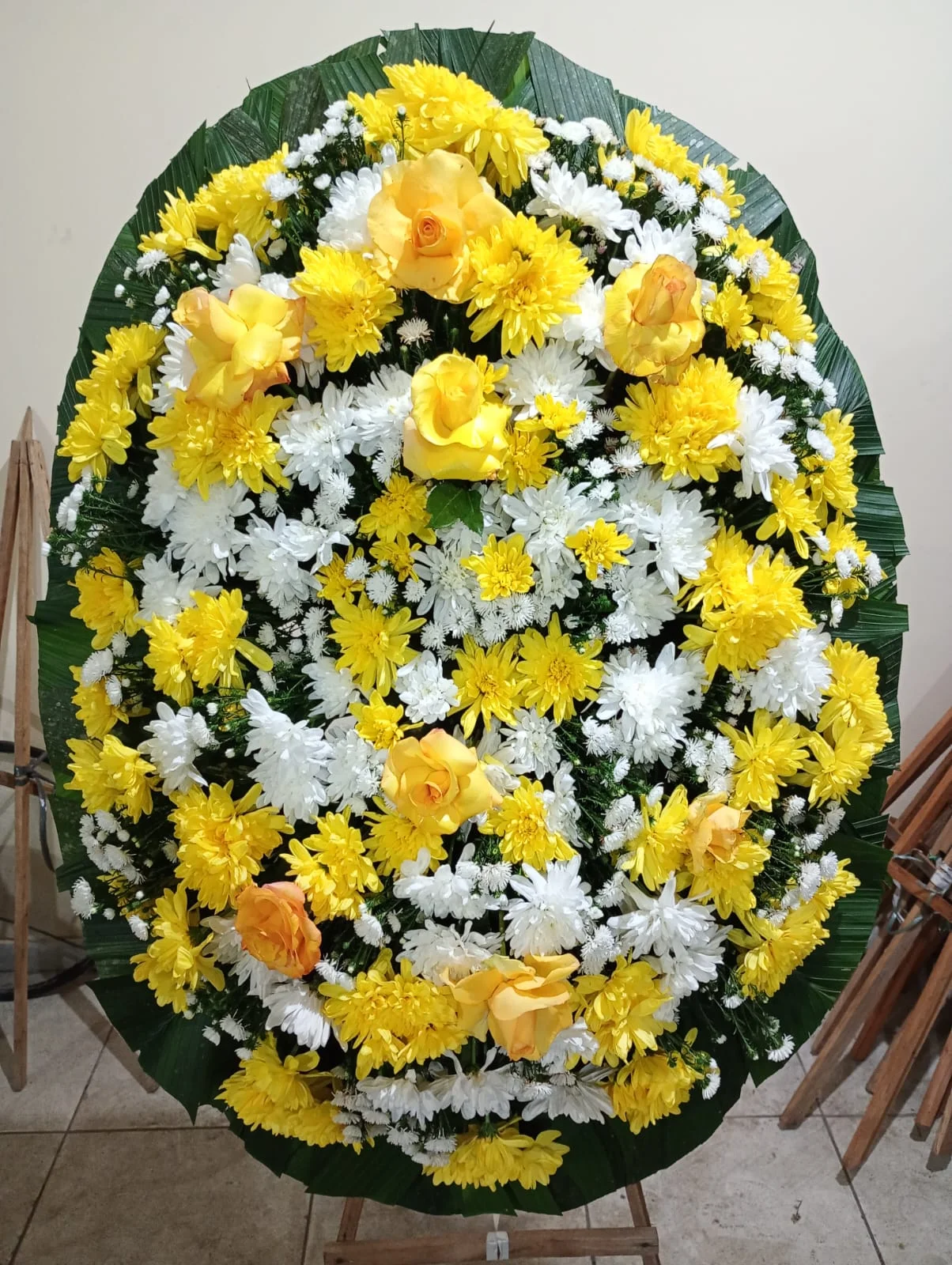 Coroa de flores modelo N1, opção E