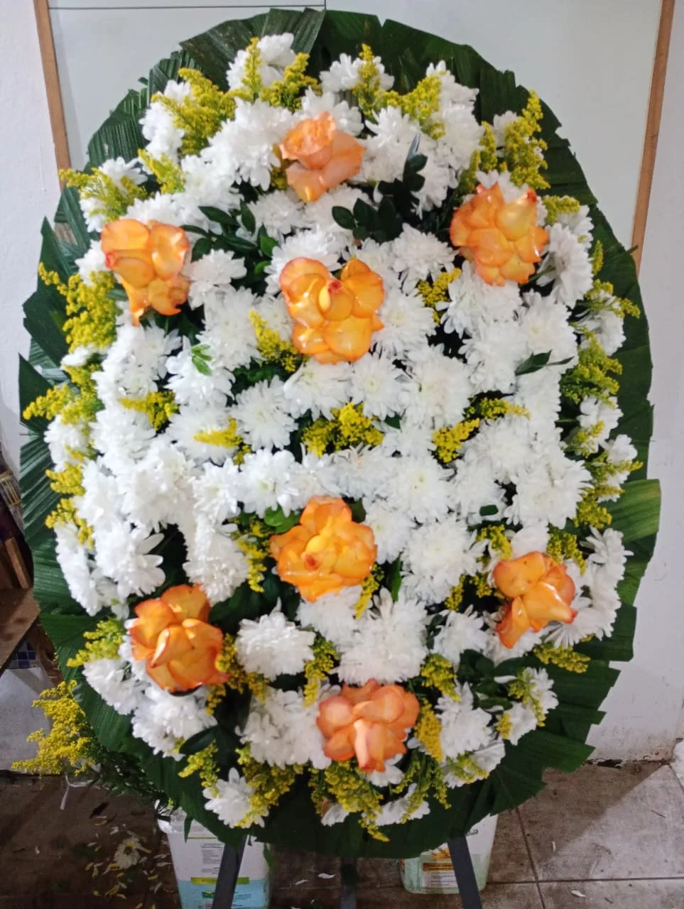 Coroa de flores modelo N1, opção H
