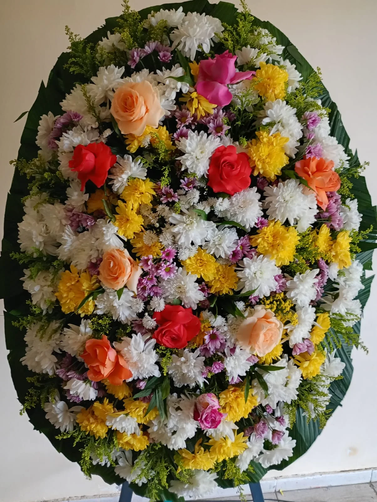 Coroa de flores modelo N1, opção J