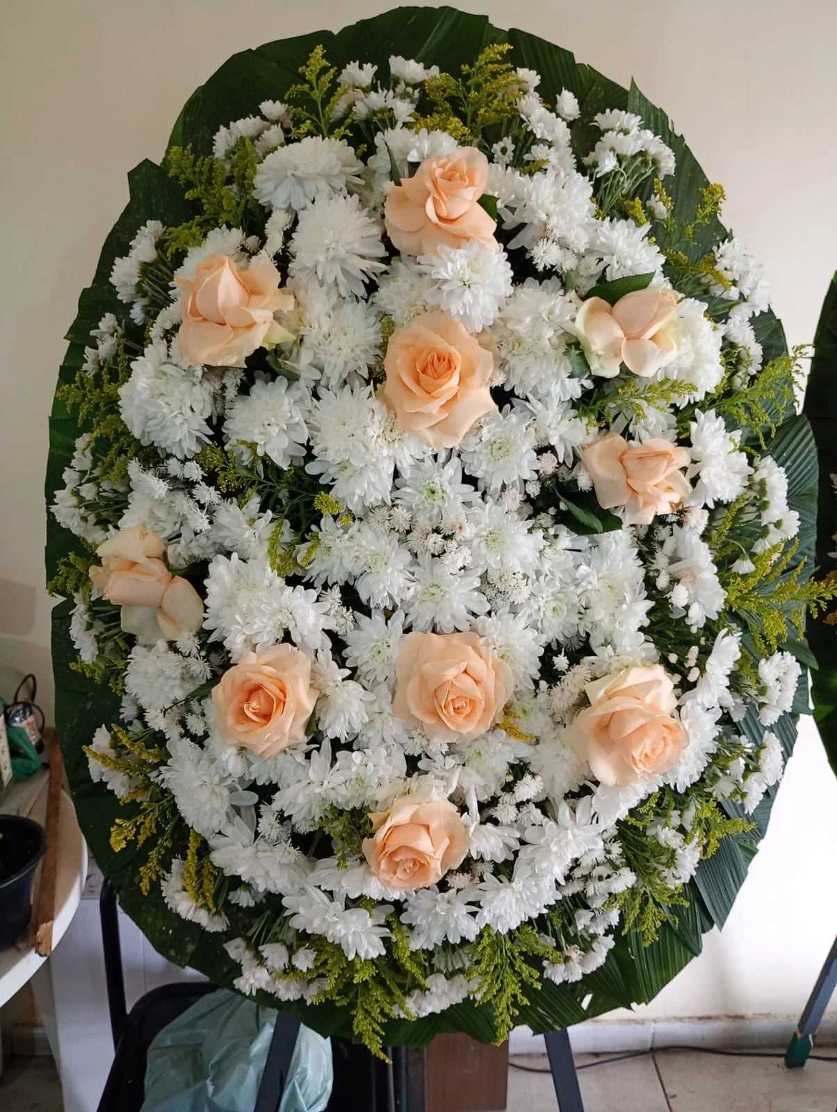 Coroa de flores modelo N1, opção L